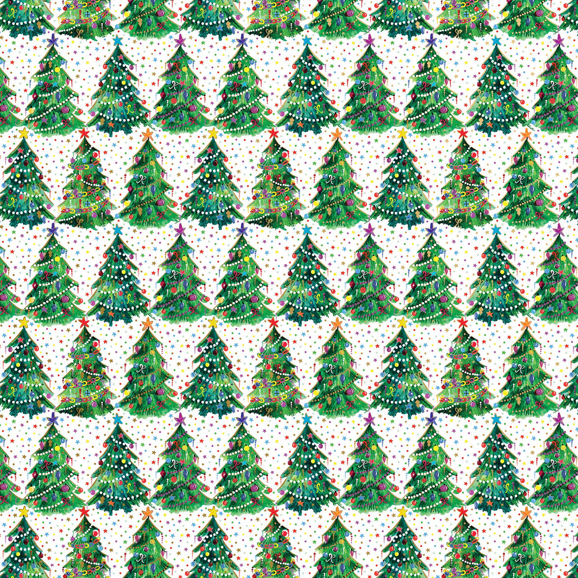 Christmas Trees Gift Wrap Roll