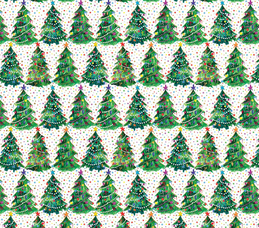 Christmas Trees Gift Wrap Roll