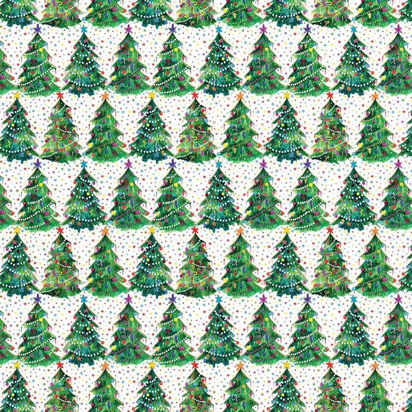Christmas Trees Gift Wrap Roll