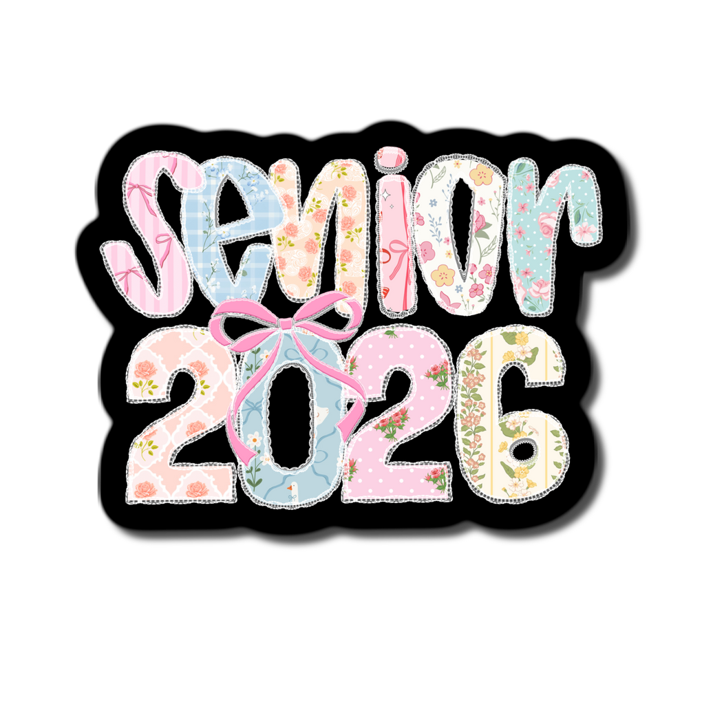 Senior 2026 Pastel Colors Waterproof Sticker