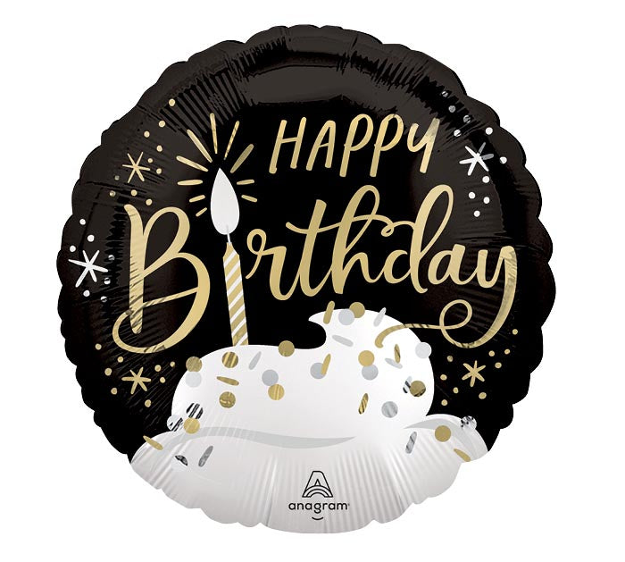 Satin Birthday Wishes 17" Mylar Balloon