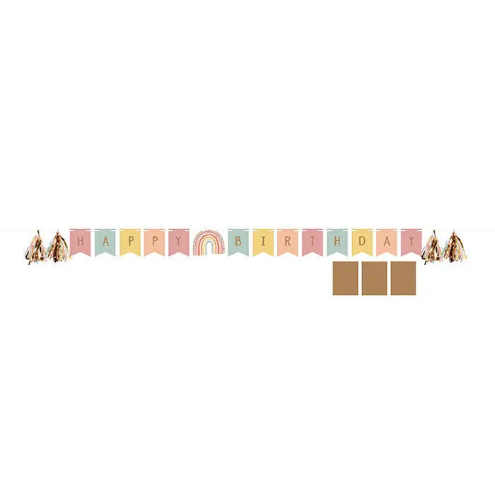 Boho Rainbow Banner