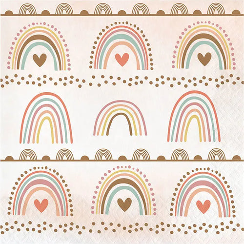 Boho Rainbow Luncheon Napkins 16CT
