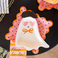 Pink with Black Star Paper Plates 8CT