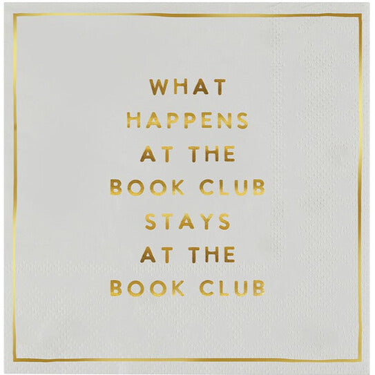 What Happens at Book Club Cocktail Napkins 20CT