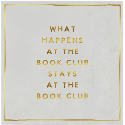 What Happens at Book Club Cocktail Napkins 20CT