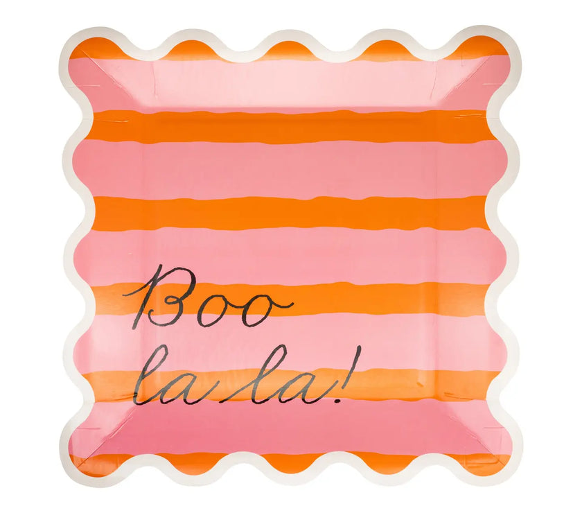 Boo La La Stripe Plates 8CT