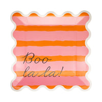 Boo La La Stripe Plates 8CT