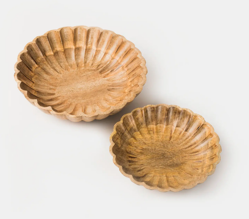 Scallop Serenity Bowls - Set of 2