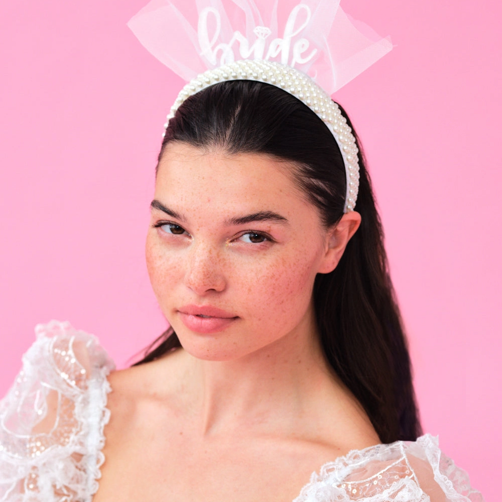 Bridal Pearl Headband Accessory