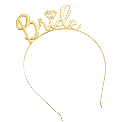 Gold Bride Headband