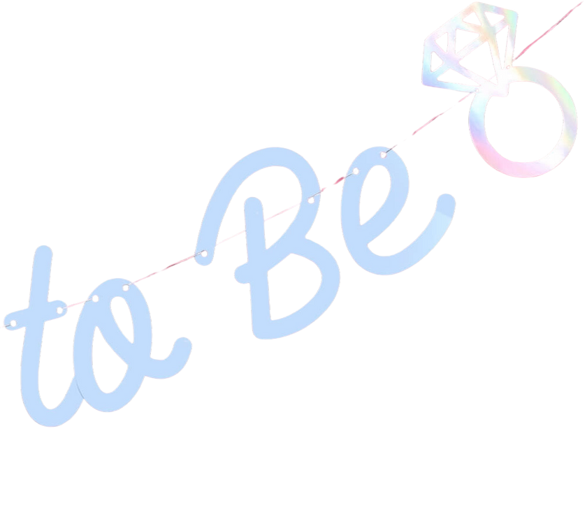 Blue Bride to Be Banner