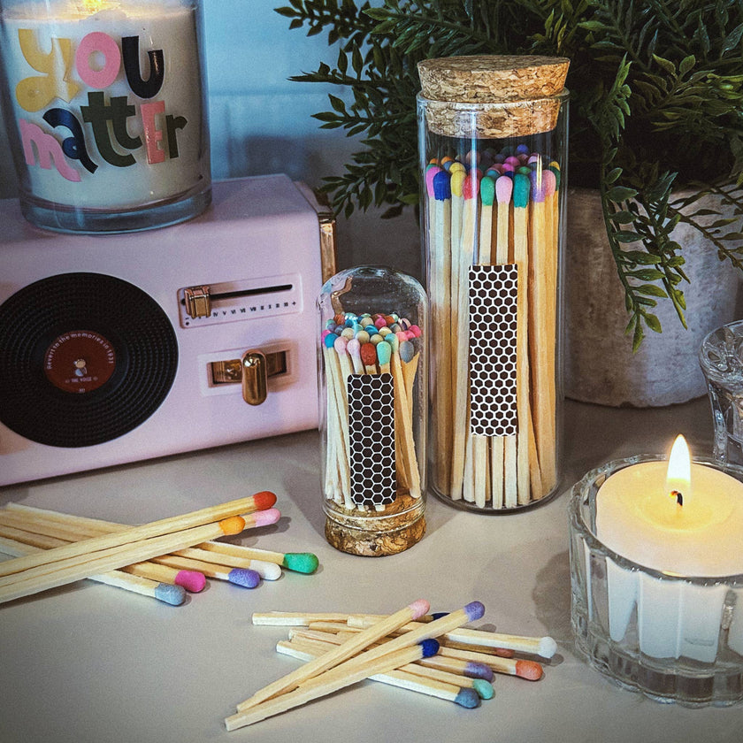 2" Matches + Mini Cloche - Strikers: Espresso and Black