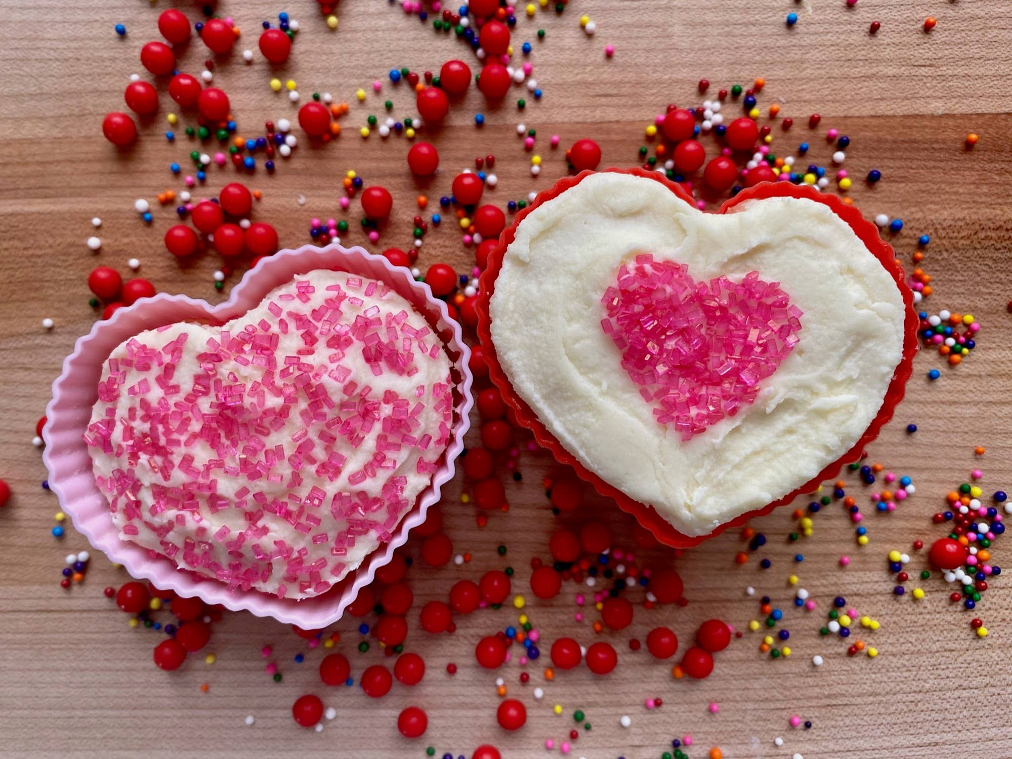 Bakelicious Silicone Cupcake Liners Heart, Set 12, 3"