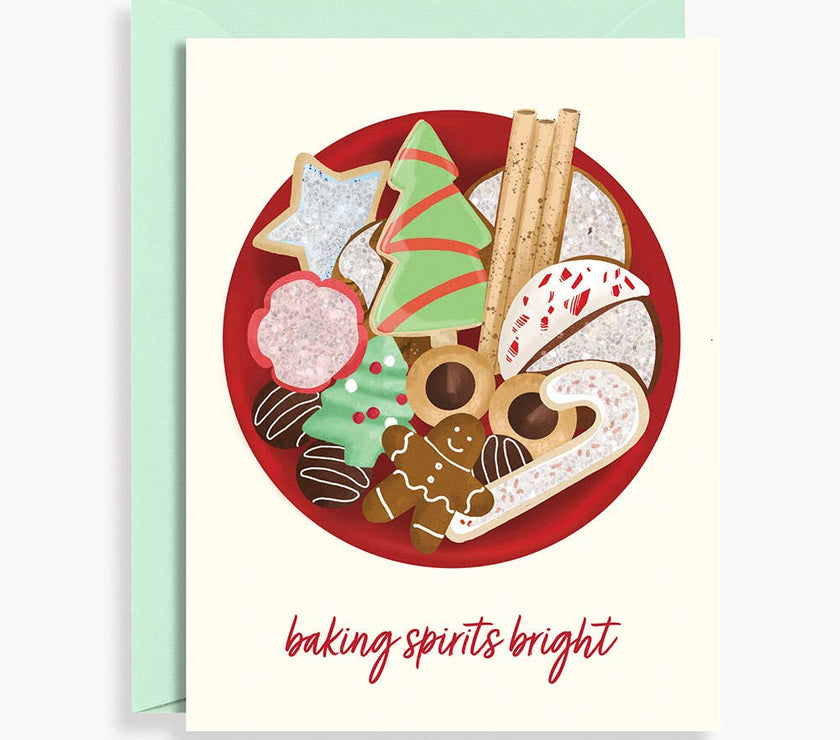 Baking Spirits Bright Christmas Card