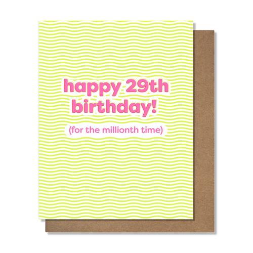 29th Bday - Birthday Card