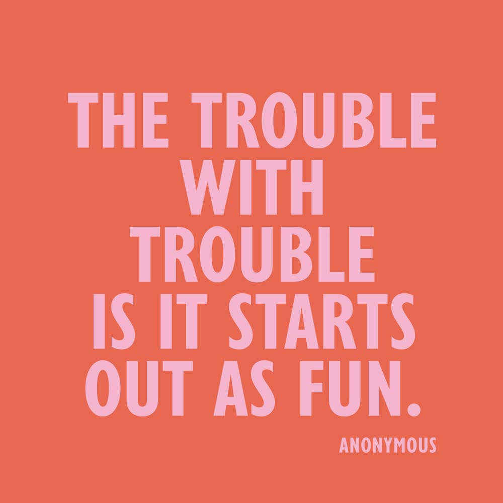 Festive Cocktail Funny Napkins | The Trouble With Trouble - 20CT