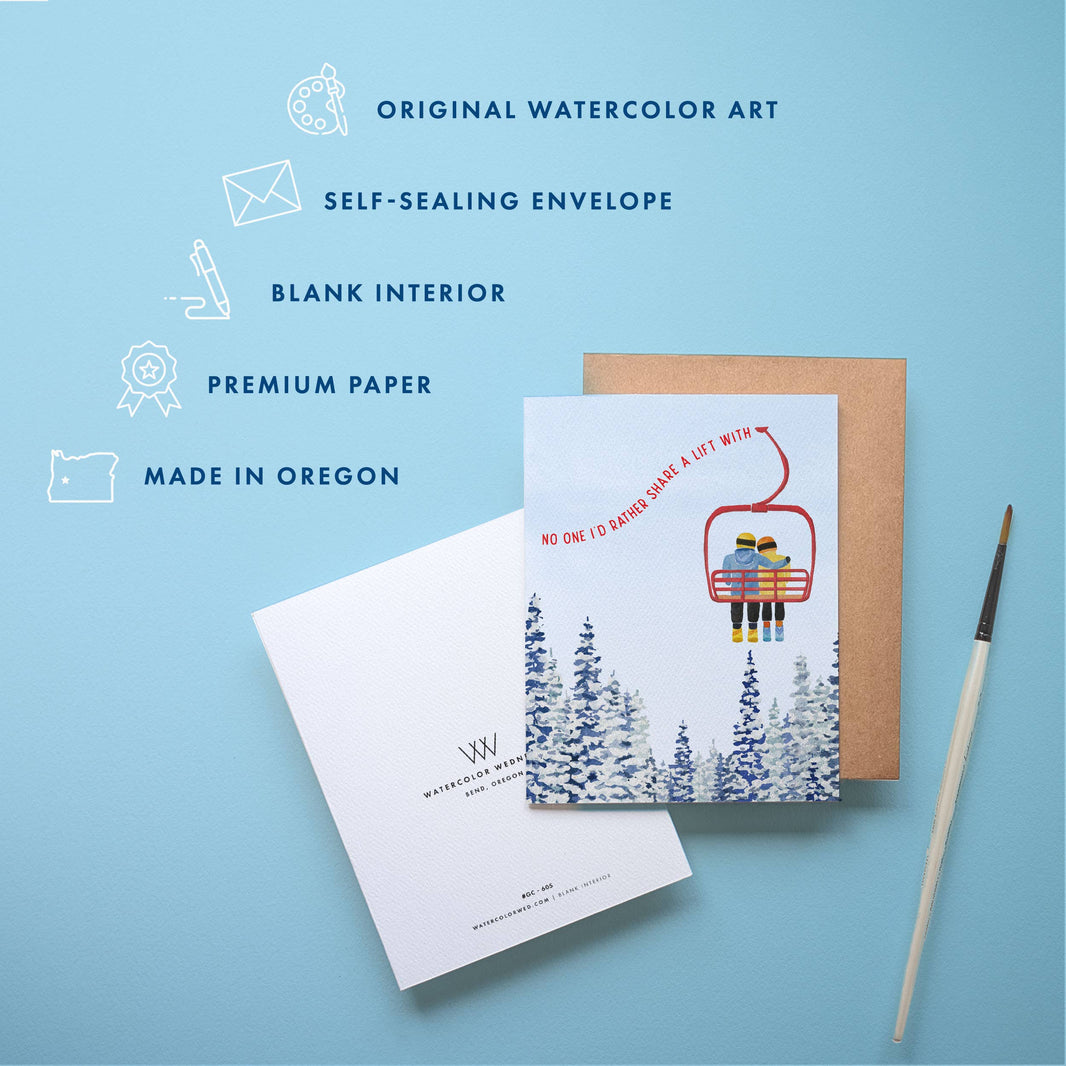 Ski Love Card