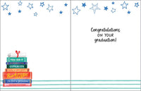 Graduation Greeting Card - Happy Grad Books