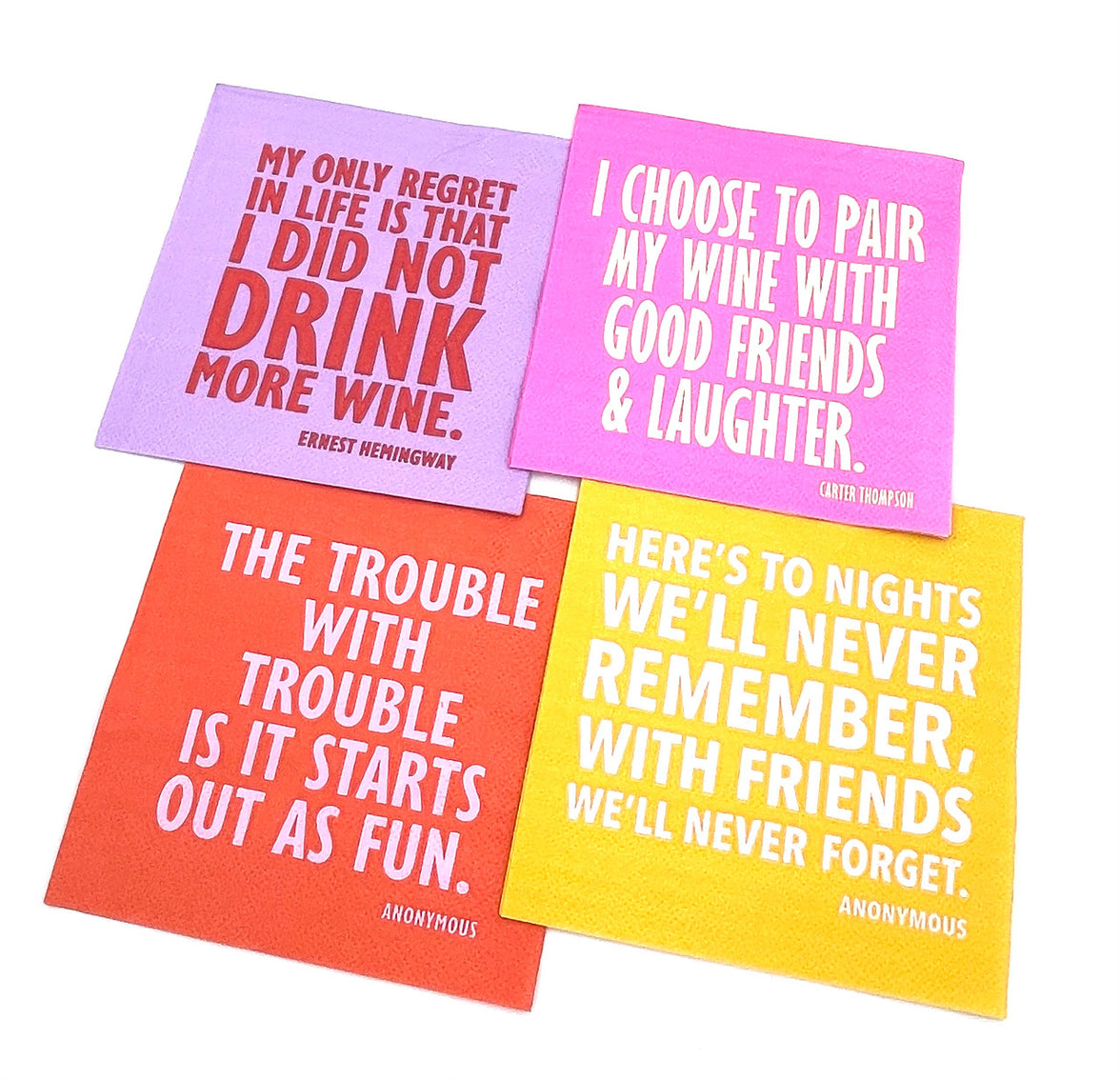 Festive Cocktail Funny Napkins | The Trouble With Trouble - 20CT