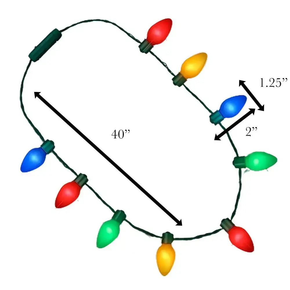 Christmas Light Necklace