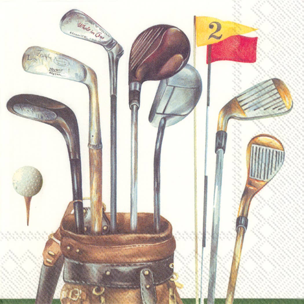 Golf Themed Paper Cocktail Napkins - 20CT
