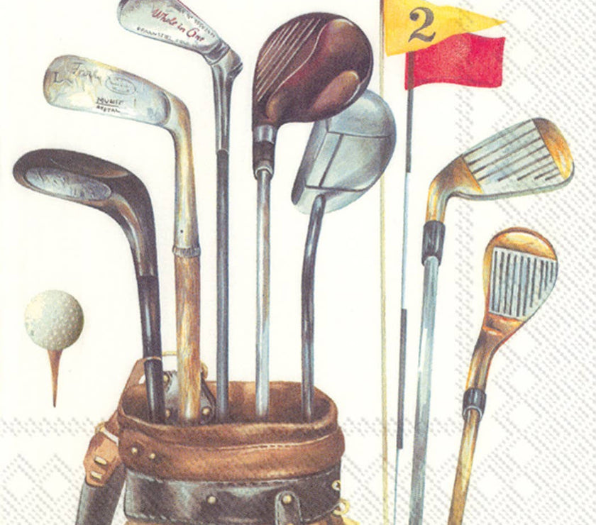 Golf Themed Paper Cocktail Napkins - 20CT