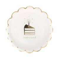 Make a Wish Cake 9" Plates - 8CT