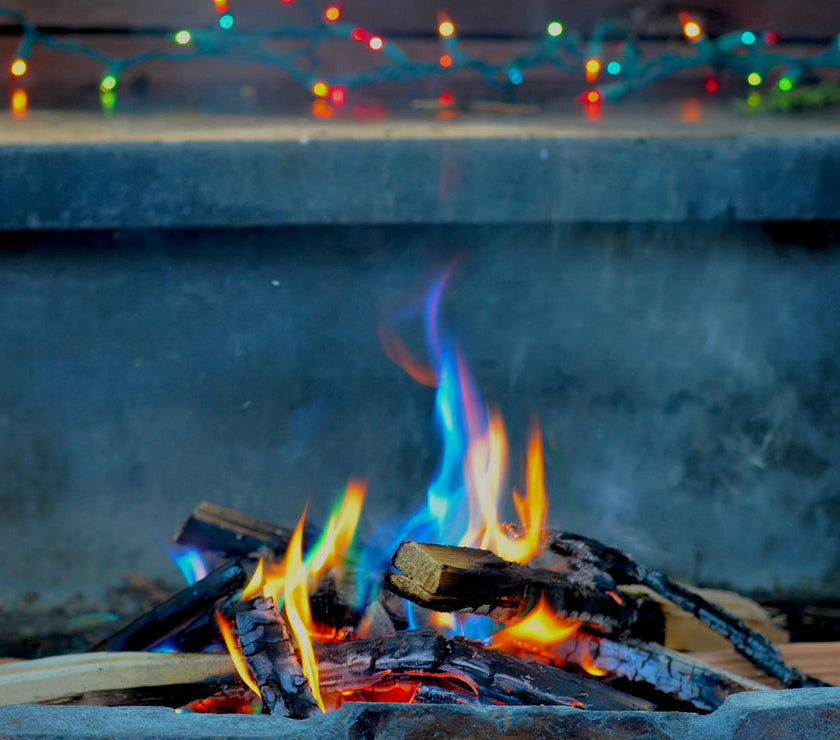 Magic Rainbow 11" Flames Fire Logs - Set of 3