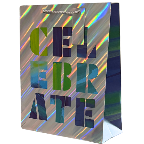 Celebrate Iridescent Large Gift Bag