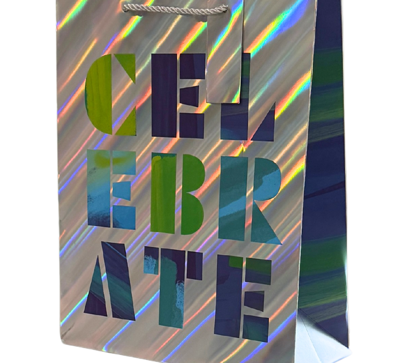 Celebrate Iridescent Large Gift Bag
