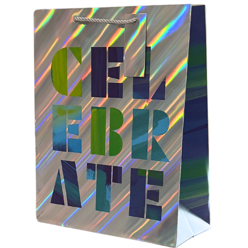 Celebrate Iridescent Large Gift Bag