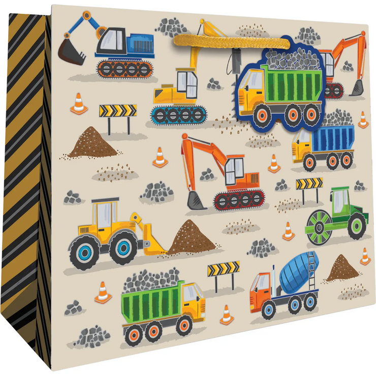 Construction Medium Gift Bag