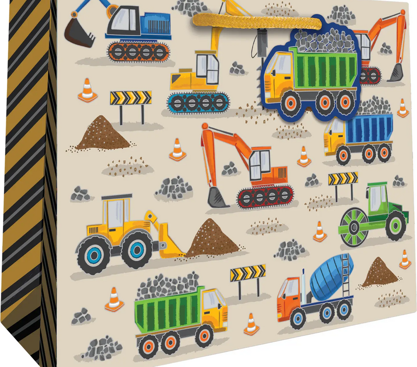 Construction Medium Gift Bag