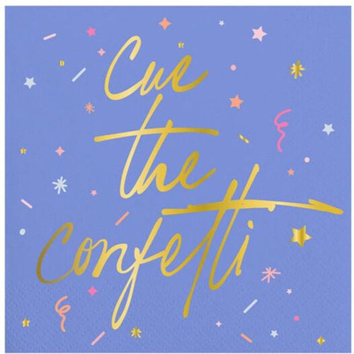 Cue the Confetti Cocktail Napkins 20CT