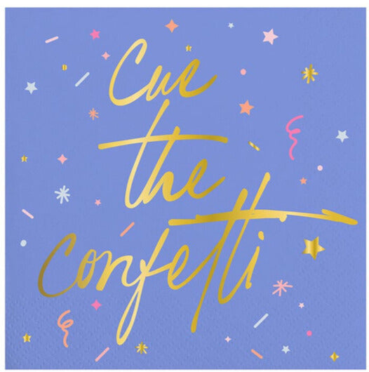 Cue the Confetti Cocktail Napkins 20CT