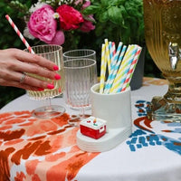 Pinstripes Round Cutie Container