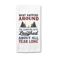 Funny RV Camping Tea Towel