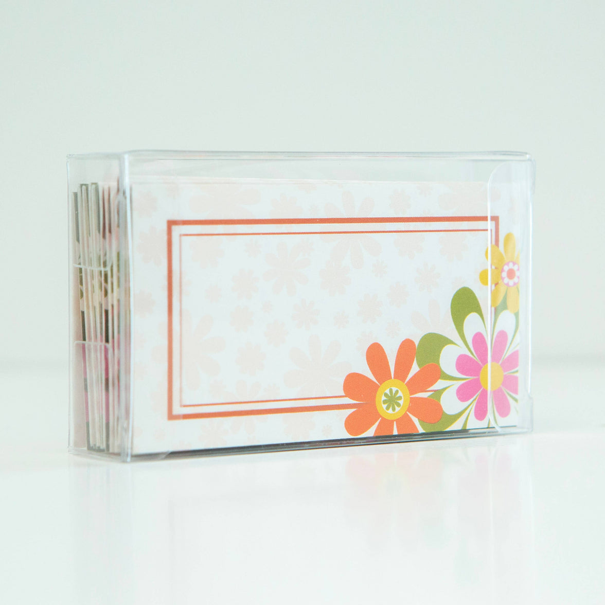 Groovy Flower Retro Double Sided Folded Place Cards - Boxed Set of 12
