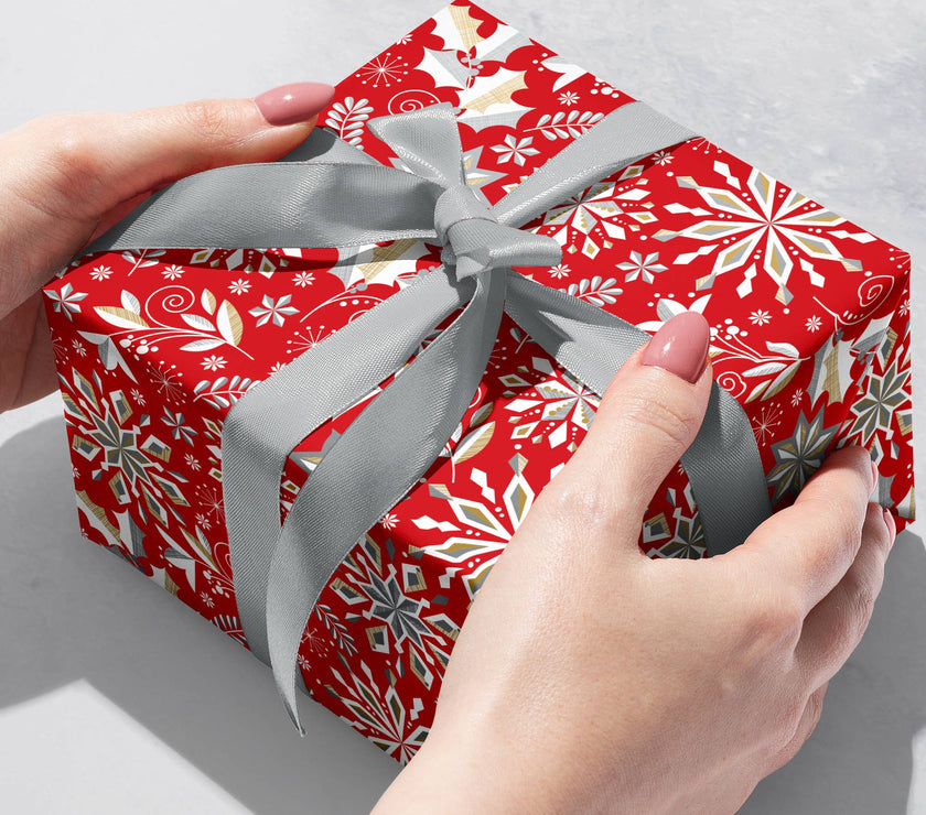 Merriment Red Gift Wrap Roll