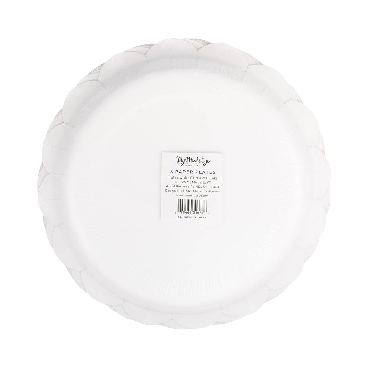 Make a Wish Cake 9" Plates - 8CT