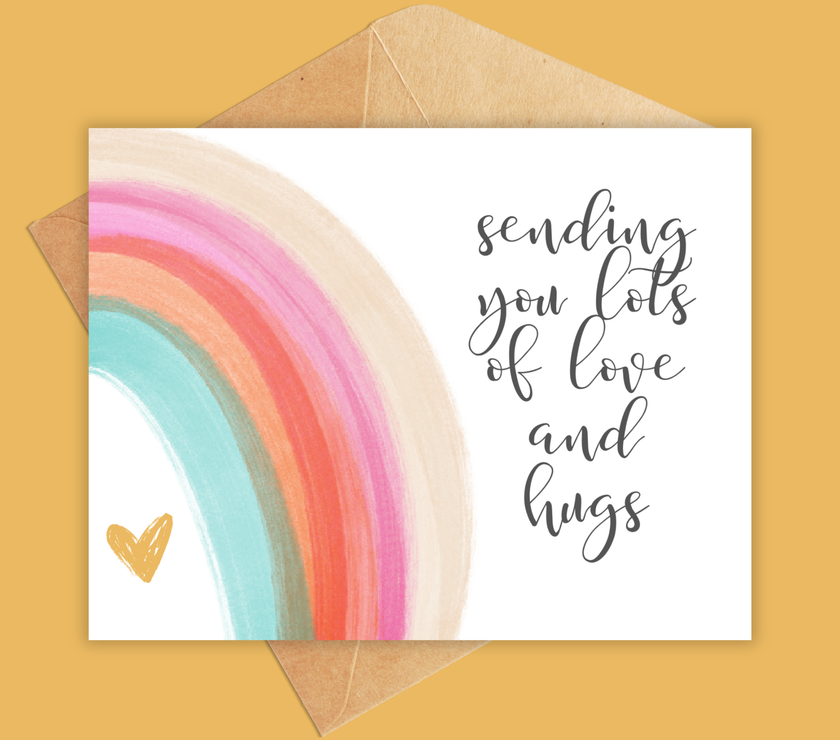 Sending You Lots of Love and Hugs Greeting Card
