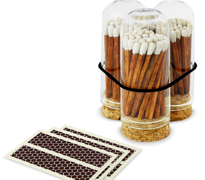 2" Matches + Mini Cloche - Strikers: Carrot Cake White