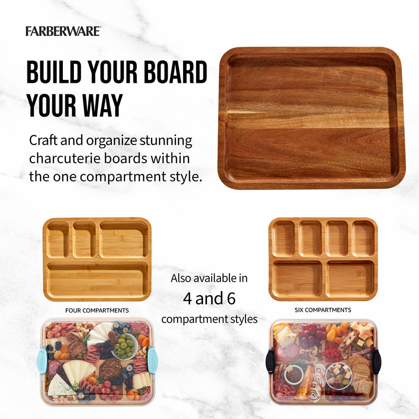 Make and Take Bamboo Board - Large White Handles