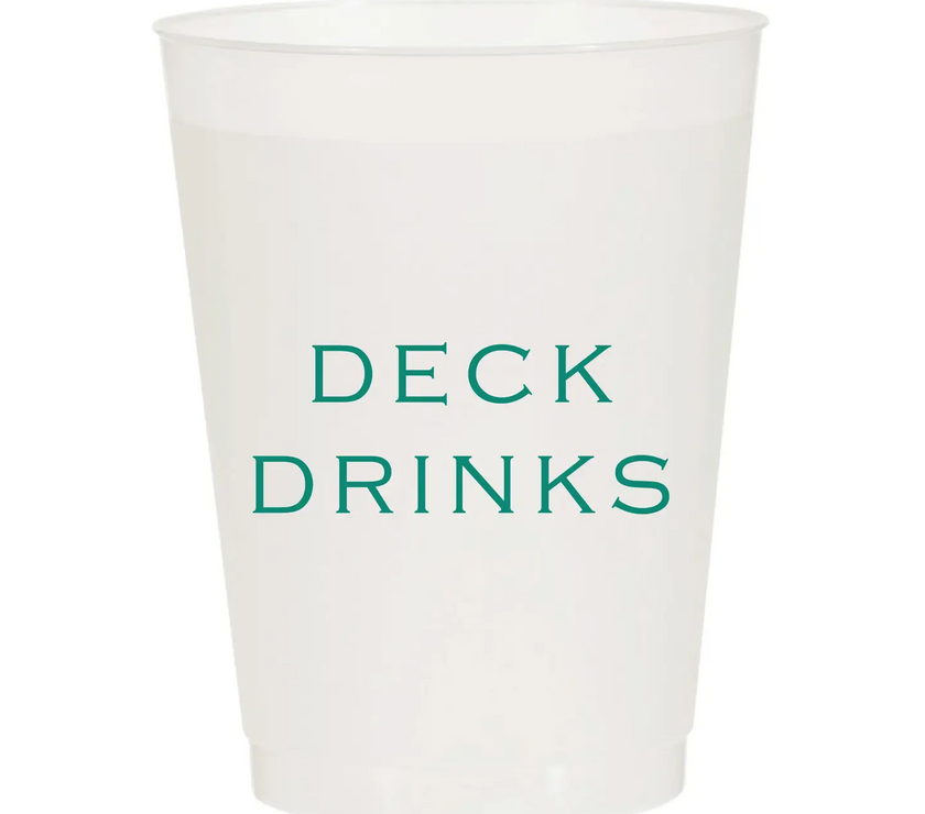 Deck Drinks Frosted Cups 6CT