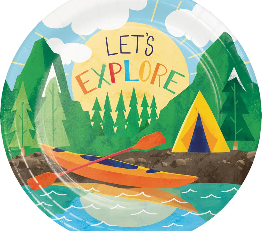 Outdoor Adventure Dessert Plates 8CT