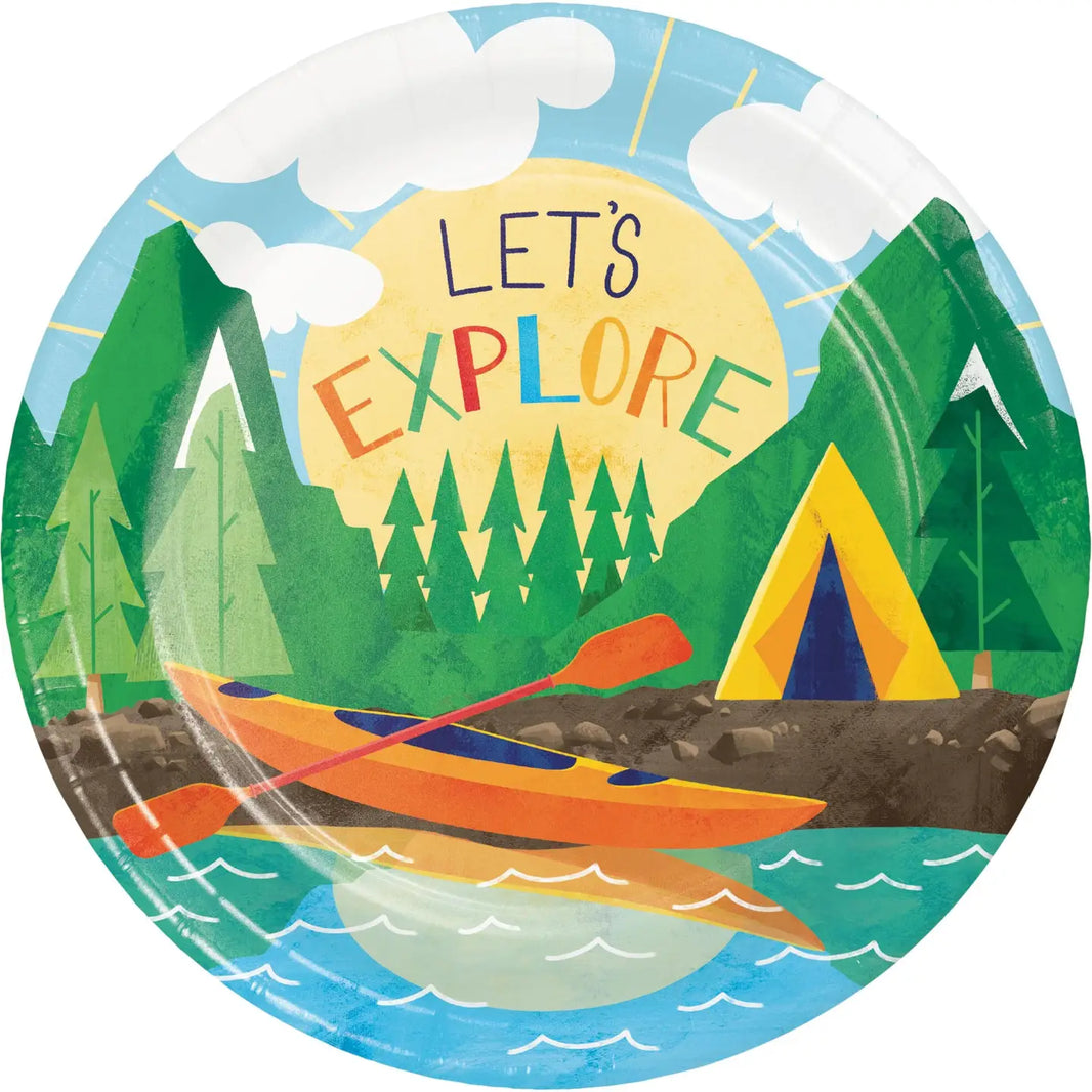 Outdoor Adventure Dessert Plates 8CT