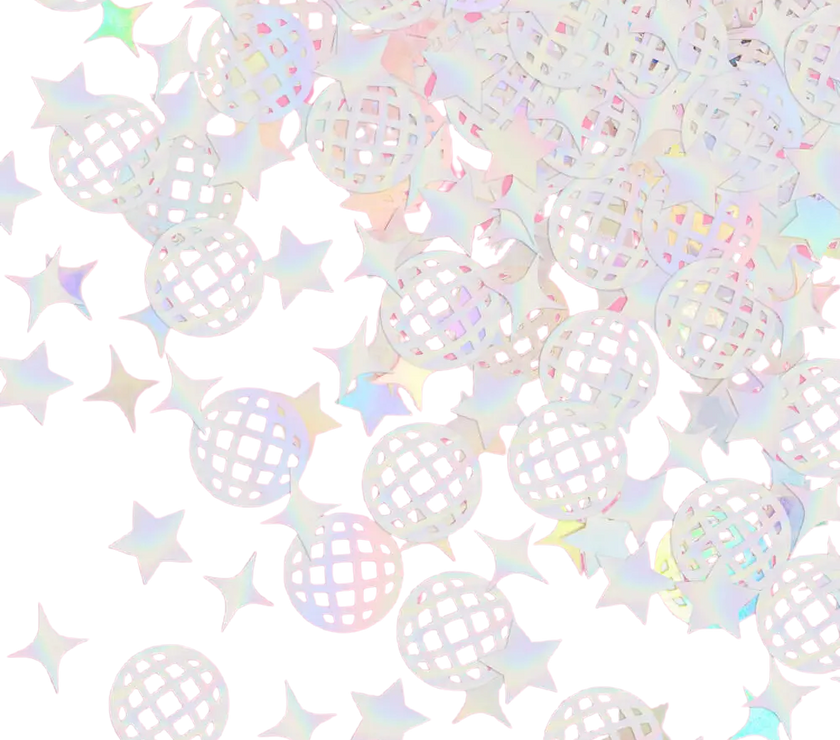Disco Confetti - 200 PC Iridescent Foil Confetti