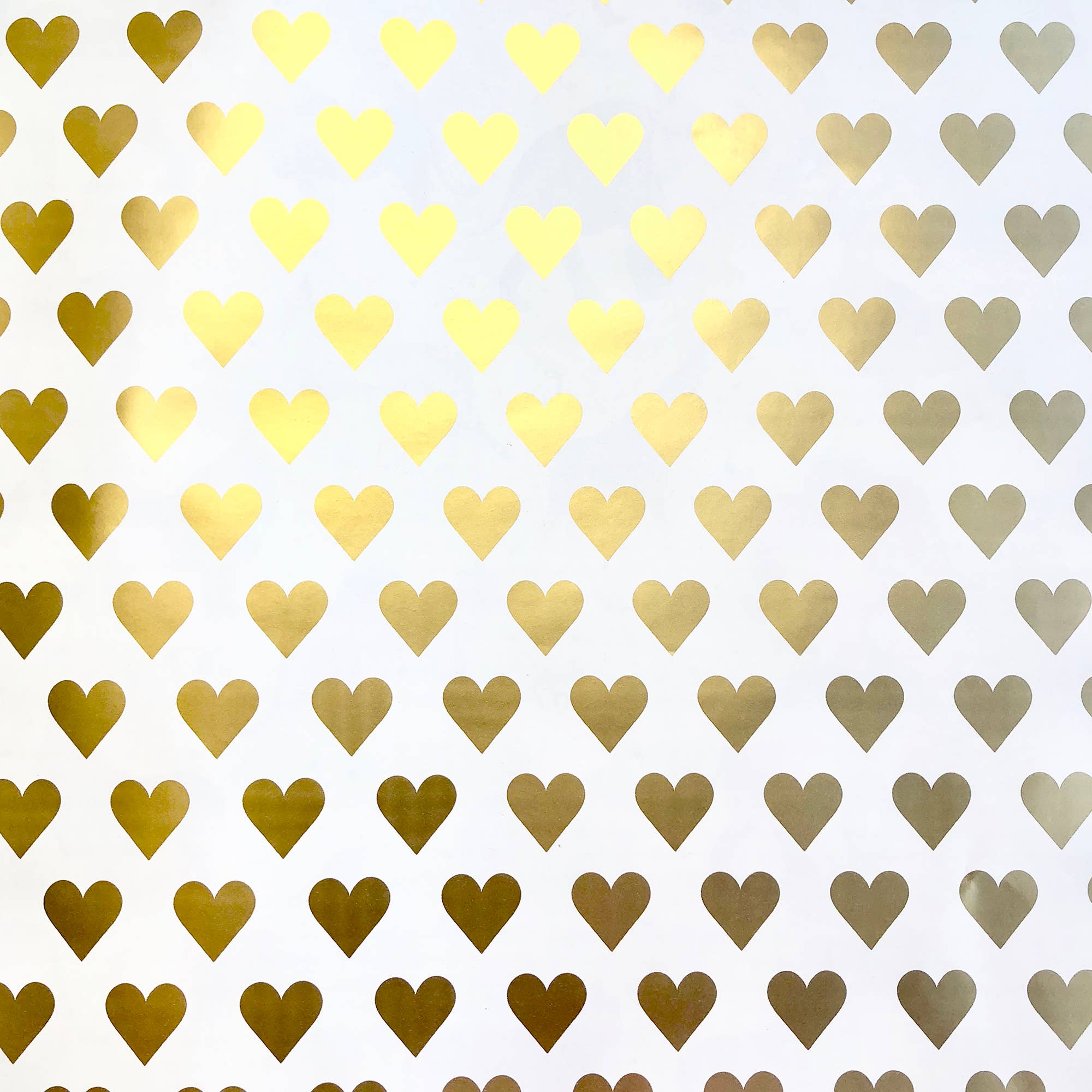 Golden Hearts Gift Wrap Roll