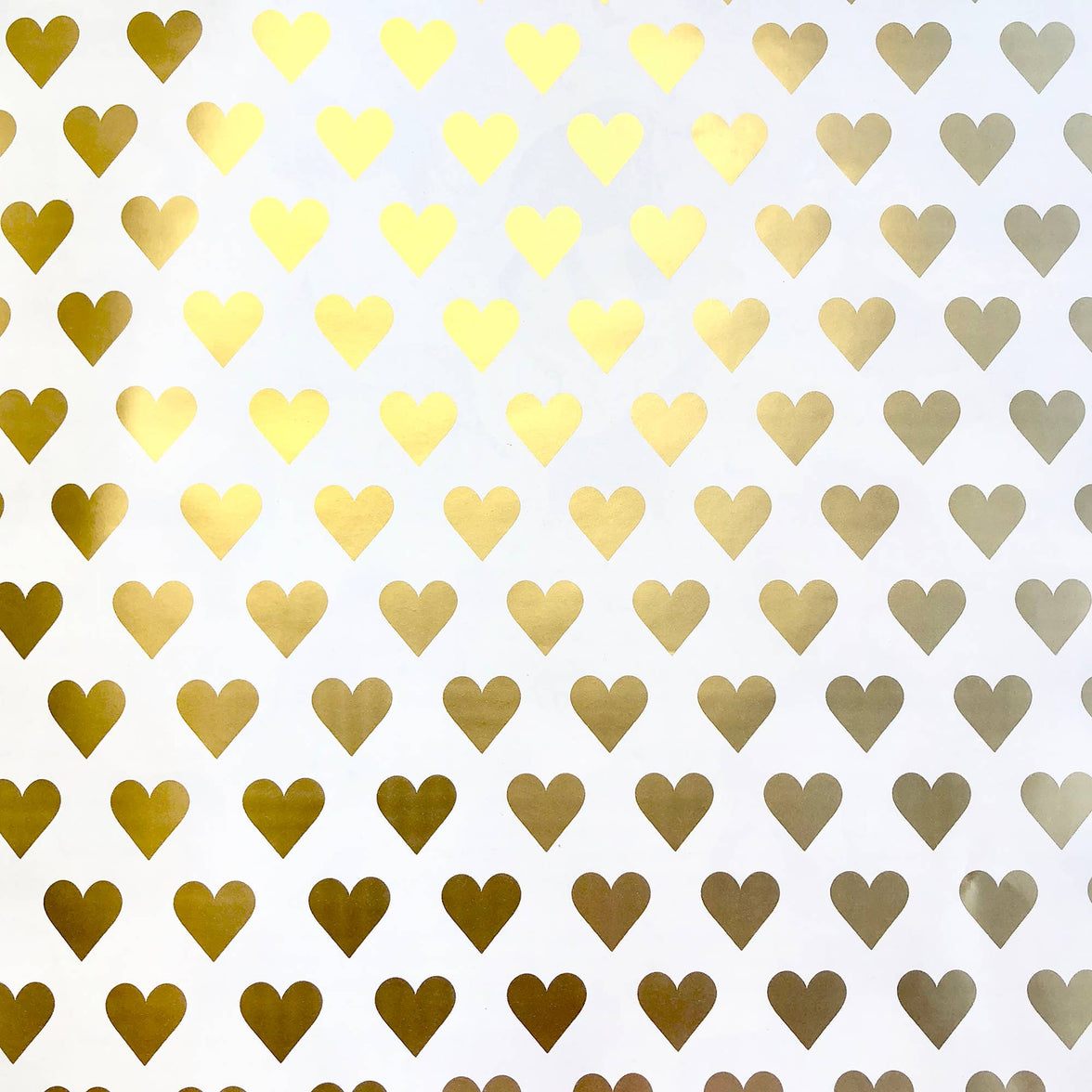 Golden Hearts Gift Wrap Roll